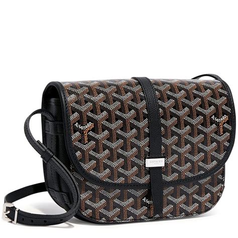 goyard belvedere messenger goyardine pm black|Goyard Belvedere PM Black .